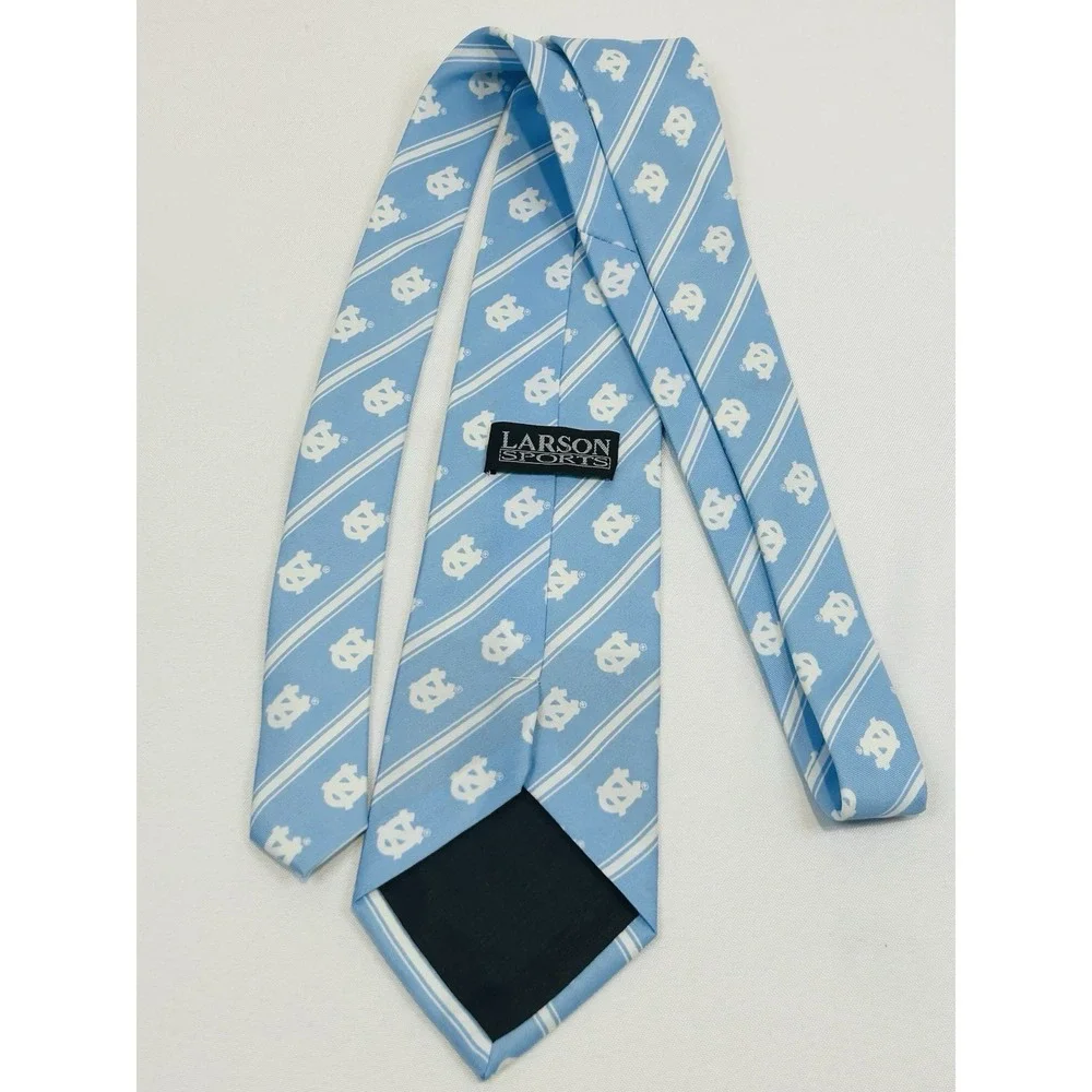 University of North Carolina Tie UNC Larson Sports Baby Blue White